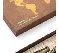 Qudinip Juego de Sellos de Sellado de Cera con Pluma de Pluma, Diseño Elegante Retro para Amantes de la Caligrafía y el Arte, de Pavo y Punta de Acero Inoxidable, Kit Completo (Marrón)