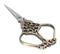 Qudinip Juego de Tijeras de Costura para Bricolaje, Tijeras Artesanales Clásicas Vintage para Coser y Bordar, Diseño Ergonómico, 12 Cm/4,7 Pulgadas, Acero Inoxidable Duradero (Bronce)