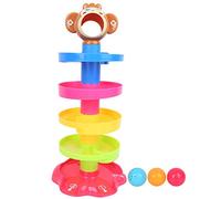 Qudinip Juguete con Forma de Bola, Torre de Aprendizaje Interactiva de Colores Brillantes para Niños de 9 Meses en Adelante, Hecha de Plástico, 5 Unidades