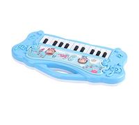 Qudinip Juguete de Piano Electrónico para niñas: Juguete Musical Educativo para la Primera Infancia, Plástico, Diversión en Interiores y Exteriores, 25 X 12,5 X 3 Cm (Azul)