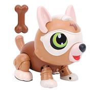 Qudinip Juguete para Perro Robot con Control de Voz, Modelo Interactivo Lindo Multifuncional para Niños de 3 Años en Adelante, Marrón (Perro Mascota mágico marrón [Versión terminada])