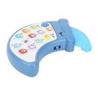 Qudinip Juguete para Teléfono con Forma de Luna para Niños, Mordedor Musical Educativo, Duradero, Seguro, ABS, Azul, Rojo, de 0 a 3 Años (Azul)