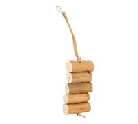 Qudinip Juguetes para Masticar Pájaros para Loros y Periquitos, Madera Sola Suave Resistente a Mordeduras para Jugar, 300x75mm