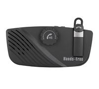 Qudinip Kit de Altavoz Manos Libres con Cancelación de Ruido Bluetooth para Coche, Color Negro, con Batería de Larga Duración