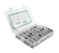 Qudinip Kit de Condensadores Electrolíticos Surtido 24 Valores para Reparaciones Electrónicas 500 Piezas Aluminio Negro 0,1 UF-1000 UF