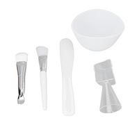 Qudinip Kit de Herramientas de Bricolaje para Mascarilla Facial, Juego de Mezcla Profesional para Uso Doméstico con Cuenco de Silicona y Cepillos Aplicadores