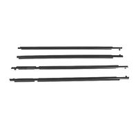 Qudinip Kit de Sellado de Burlete Impermeable, 4 Uds., para 2006-2008, Embellecedor de Ventana Duradero para Protección a Prueba de Viento y Lluvia, ABS Negro