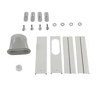 Qudinip Kit de Ventana de Aire Acondicionado Portátil, Adaptador Universal para un Panel Deslizante Ajustable de Tubo de 150 Mm con Material de PVC Duradero para la Mayoría de Las