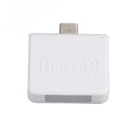 Qudinip Lector de Tarjetas USB OTG para Teléfono Móvil, Pequeño Escritor Portátil para Gestión Logística ABS, 1 Unidad (Blanca)