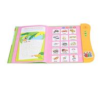 Qudinip Libro de Sonido Electrónico para Niños, Juguete Educativo para Aprender Números en Español, Animales, Frutas, Juego Divertido, 3 Años o Más, 25 X 22,5 X 2,5 Cm (Naranja)