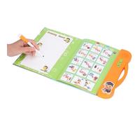 Qudinip Libro de Sonido Interactivo para Niños, Juguete Educativo Divertido de Aprendizaje con Patrones de Dibujos Animados para Niños Pequeños, Peso Ligero, Tamaño 25 X 23,5 Cm (Naranja)
