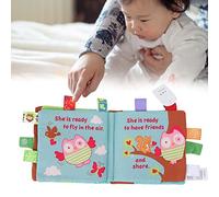 Qudinip Libro de Tela Infantil, Bonito Juguete Educativo de Animales para Aprendizaje Temprano, Tiempo de Juego, Material 100% Nuevo (Tipo 2)
