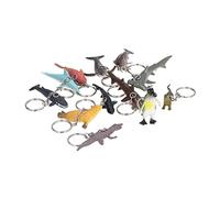 Qudinip Llaveros de Dinosaurio Lindos Pequeños Llaveros Ligeros para Bolsos Decoración Regalos, 12 Piezas de Goma Suave (Llavero de animales marinos K2700)