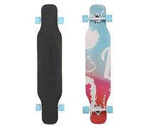 Qudinip Longboard Profesional de Monopatín de Arce con Cubierta Antideslizante para Adolescentes 42,13x9,26x4,72 Pulgadas Impermeable y Elegante (X en yuanes)