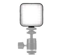 Qudinip Luz de Relleno de 49 LED, Panel de Luz Portátil de Alto Brillo, Ideal para Transmisión en Vivo Desde Teléfonos Móviles, Hecho de Plástico Duradero, Tamaño Compacto de 66x81x27 Mm