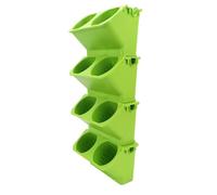 Qudinip Macetero de Jardín Vertical, Macetero Colgante de Pared Resistente y Duradero para Decoración del Hogar Interior y Exterior, 57x24cm (Verde Claro)