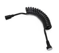 Qudinip Manguera de Primavera, Manguera de Ducha Retráctil Flexible de hasta 2 M, con Diseño Anti -bobinado, para la Válvula de ángulo de Pistola de Spray de Inodoro de Bidet
