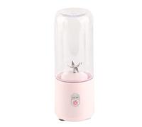 Qudinip Máquina Exprimidora Portátil Mini Extractor de Jugo Rosa 500ml para Viajes, Trabajo y Uso Fácil en el Hogar