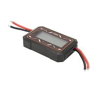 Qudinip Medidor de Potencia RC Voltímetro y Vatímetro de Alta Precisión para Control Remoto RC Coche y Barco 200A Negro 3.7x2.4x0.8in