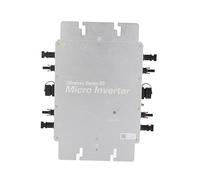 Qudinip Microinversor Solar WVC-1600 Reconocimiento Automático de Voltaje de CA para de Generación de Energía Solar Techo Al Aire Libre 1600W