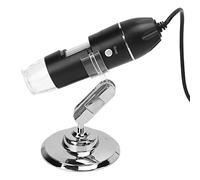 Qudinip Microscopio Digital 1600X de Alto Rendimiento con 8 Luces LED para Identificación y Educación de Joyas para Niños Plástico y Metal