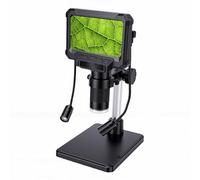 Qudinip Microscopio Digital con Pantalla HD de 4,3 Pulgadas, Lupa de Alta Resolución para Aficionados y Estudiantes ABS 50X-1200X