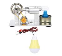 Qudinip Mini Modelo de Motor de, Juguete Educativo Exquisito, Promueve el Aprendizaje de Física para Niños, Construcción de Acero Inoxidable, Kit de Bricolaje