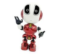 Qudinip Mini Robot De Juguete Parlante con Ojos De Luz LED Y Control Táctil Inteligente para Niños Que Aprenden Y Juegan - Material De Aleación