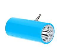 Qudinip Minialtavoces Estéreo Inalámbricos con Conector de 3,5 Mm para Reproducción de Música, Diseño Compacto para Viajes, Aptos para Teléfonos Inteligentes y Tabletas (Azul)