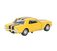 Qudinip Modelo de Coche Retro, Vehículo de Aleación Clásico, Juguete con Puertas Que Se Pueden Abrir para Niños y Coleccionistas, Tamaño 1/32 (Amarillo)