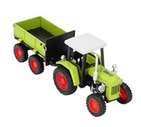 Qudinip Modelo de Juguete de Tractor Vintage, 4 Ruedas, Completamente Ensamblado para Juego Diario y Decoración de Escritorio, Aleación de Plástico de 26 Cm (Verde)