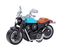 Qudinip Modelo de Motocicleta de Aleación 1:18, Compacto, Realista, Coleccionable para Exhibición de Escritorio de Oficina, Motocicleta en Miniatura Hecha a Mano (Azul)