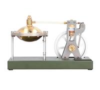 Qudinip Modelo de Motor de Transparente Juguete Educativo para Proyectos Científicos Aprendizaje y Presentaciones Hecho de Acero Inoxidable y Cobre 20 X 9 Cm