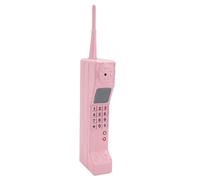 Qudinip Modelo de Teléfono Móvil de Ladrillo, Accesorio Vintage para Teléfono Móvil, Accesorios Fotográficos de Simulación Antiguos, Adornos Estilizados para Fiestas Temáticas de los (Rosa)