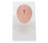 Qudinip Modelo de Vientre de Silicona, Exhibición de Acupuntura de Práctica de Perforación 3D con Ombligo Suave, para Enseñar a Estudiantes de Medicina y División de Punción Principiante (Color de
