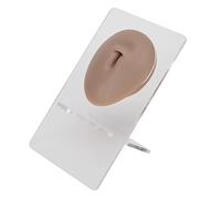 Qudinip Modelo de Vientre de Silicona, Exhibición de Acupuntura de Práctica de Perforación 3D con Ombligo Suave, para Enseñar a Estudiantes de Medicina y División de Punción Principiante (Piel