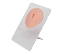 Qudinip Modelo de Vientre de Silicona, Exhibición de Acupuntura de Práctica de Perforación 3D con Ombligo Suave, para Enseñar a Estudiantes de Medicina y División de Punción Principiante (Piel clara)