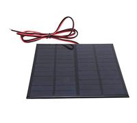 Qudinip Módulo de Energía de Celda de Panel Solar de 12 V 3 W Policristalino con Cable de 1 M para Proyectos Solares de Bricolaje e Investigación Científica