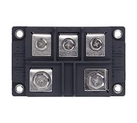 Qudinip Módulo de Potencia Rectificador de Puente de Alto Rendimiento 300A para Inversor PWM y Carga de Batería, 5 Terminales, Material ABS