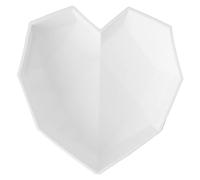 Qudinip Molde de Silicona con Forma de Corazón de Diamante para Postres y Pasteles únicos, Tamaño de 7 Pulgadas, Duradero y Resistente Al Calor, Ideal para Panaderos Caseros