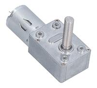 Qudinip Motor de Engranaje Helicoidal de CC Motor Autoblocante de Alta Torsión para Proyectos de Bricolaje Mini Motores Acero Inoxidable 33 Mm 1 Unidad (66RPM)