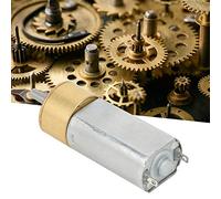 Qudinip Motor de Engranaje Planetario DC12V de Alta Torsión con Reductor Totalmente de Latón para Proyectos de Robótica y Bricolaje, Construcción Totalmente Metálica, de 30 RPM a 200 RPM (200RPM)