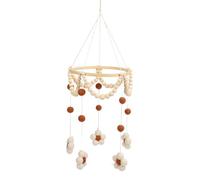 Qudinip Móvil Colgante para bebé con Diseño único Hecho a Mano para un Sueño Relajante en la Guardería, Colgante de Campana de Cama Adorable y Seguro, 19,5 X 60 Cm (Marrón)