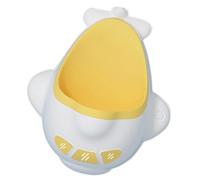 Qudinip Orinal de Entrenamiento para bebé, Forma de Avión Divertido, Diseño Montado en la Pared para Niños, Plástico Fácil de Limpiar, 1 Unidad (Amarillo)