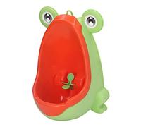 Qudinip Orinal para Niños, Lindo Animal de Dibujos Animados Divertido Orinal de Entrenamiento para Niños Pequeños, con Ventosas y Perchas (Amarilla)