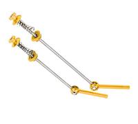 Qudinip Palanca de Brocheta de Liberación Rápida para Bicicleta Ultraligera, Accesorio Duradero de Aleación de Titanio para Juego de Ruedas de Bicicleta de Montaña, Delantera de 105 Mm y Trasera de