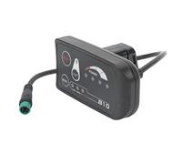 Qudinip Pantalla de Bicicleta Eléctrica Medidor LED Compacto y Portátil Impermeable para Manillar de 22,2mm Bicicletas Eléctricas Material ABS 1 Unidad (24V)
