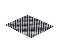 Qudinip Papel Pintado para Casa de Muñecas 1:12, Azulejo de Mosaico para Decoración en Miniatura, Accesorios para Habitación, Plástico Ecológico, 11,8 X 9,5 Cm (En Blanco y Negro)