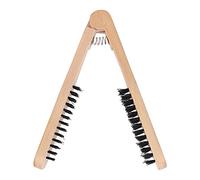 Qudinip Peine Alisador de Cabello, Cepillo de Doble Cara con de Madera Antiestático para Alisar y Peinar el Cabello sin Esfuerzo, 1 Unidad