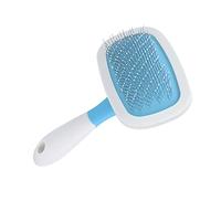 Qudinip Peine de Masaje para Mascotas, Cepillo Suave para Perros para el Cuidado Diario, Aguja Lisa de Plástico para Mascotas Pequeñas y Medianas, 1 Cepillo para (Azul)